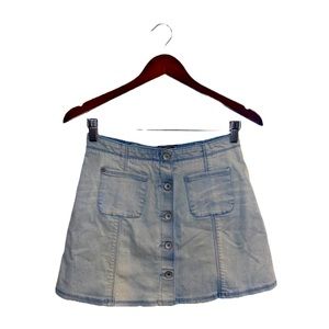 VINTAGE SUPER DRY DENIM GOODS MINI SKIRT WITH BUTTONS SIZE XS